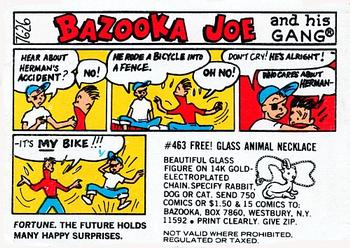 1976 Topps Bazooka Joe and His Gang #76-26 Fortune. The future holds many happy surprises. Front