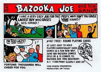 1976 Topps Bazooka Joe and His Gang #76-43 Fortune: Thousands will cheer for you. Front