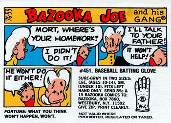 1976 Topps Bazooka Joe and His Gang #76-53 Fortune: What you think won't happen, won't. Front