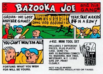 1976 Topps Bazooka Joe and His Gang #76-54 Fortune: What you wish for will be yours. Front