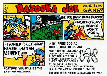 1976 Topps Bazooka Joe and His Gang #76-57 Fortune: You will be the envy of millions. Front