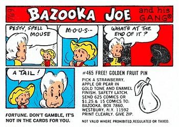 1976 Topps Bazooka Joe and His Gang #76-9 Fortune. Don't gamble. It's not in the cards for you. Front