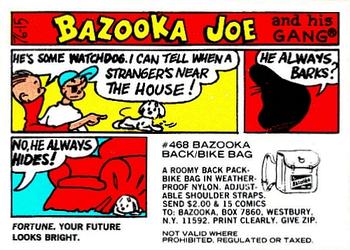 1976 Topps Bazooka Joe and His Gang #76-15 Fortune. Your future looks bright. Front