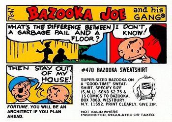 1976 Topps Bazooka Joe and His Gang #76-47 Fortune. You will be an architect if you plan ahead. Front