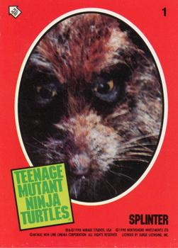 1990 Topps Teenage Mutant Ninja Turtles: The Movie - Stickers #1 Splinter Front