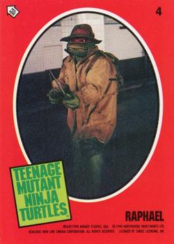 1990 Topps Teenage Mutant Ninja Turtles: The Movie - Stickers #4 Raphael Front