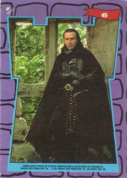 1991 Topps Robin Hood: Prince of Thieves (55) - Stickers #6 The Evil Guy of Gisborne Front