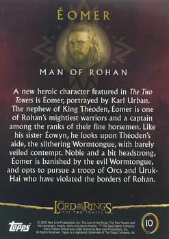 2002 Topps Lord of the Rings: The Two Towers #10 Éomer Back