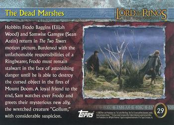 2002 Topps Lord of the Rings: The Two Towers #29 The Dead Marshes Back