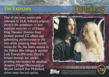 2002 Topps Lord of the Rings: The Two Towers #36 The Exorcism Back