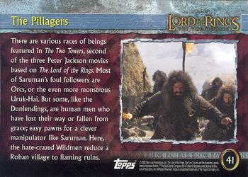 2002 Topps Lord of the Rings: The Two Towers #41 The Pillagers Back