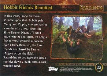 2001 Topps Lord of the Rings: The Fellowship of the Ring #33 Hobbit Friends Reunited Back