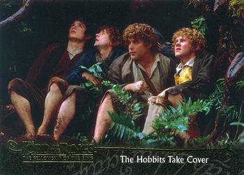 2001 Topps Lord of the Rings: The Fellowship of the Ring #35 The Hobbits Take Cover Front