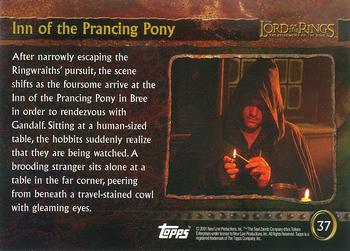 2001 Topps Lord of the Rings: The Fellowship of the Ring #37 Inn of the Prancing Pony Back