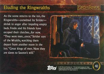 2001 Topps Lord of the Rings: The Fellowship of the Ring #41 Eluding the Ringwraiths Back