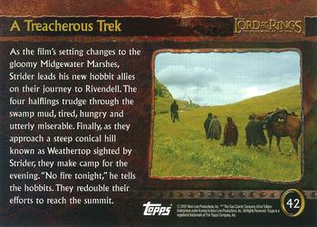 2001 Topps Lord of the Rings: The Fellowship of the Ring #42 A Treacherous Trek Back