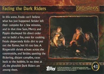2001 Topps Lord of the Rings: The Fellowship of the Ring #43 Facing the Dark Riders Back