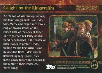 2001 Topps Lord of the Rings: The Fellowship of the Ring #44 Caught by the Ringwraiths Back