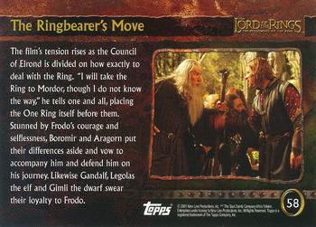 2001 Topps Lord of the Rings: The Fellowship of the Ring #58 The Ringbearer's Move Back
