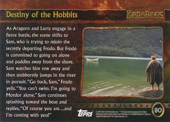2001 Topps Lord of the Rings: The Fellowship of the Ring #80 Destiny of the Hobbits Back
