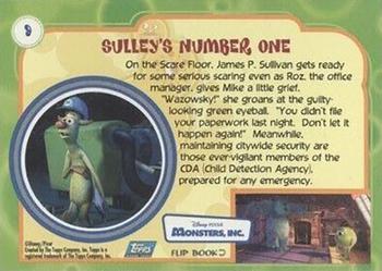 2001 Topps Monsters, Inc. #9 Sulley's Number One Back