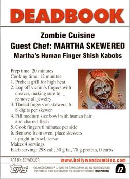 2007 Topps Hollywood Zombies #12 Martha Skewered Back