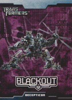 2007 Topps Transformers Movie #13 Blackout Front