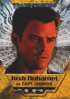 2007 Topps Transformers Movie #22 Josh Duhamel as Capt. Lennox Front