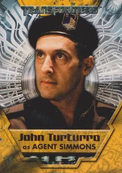 2007 Topps Transformers Movie #26 John Turturro as Agent Simmons Front