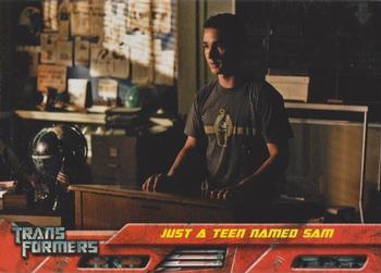 2007 Topps Transformers Movie #33 Just a Teen Named Sam Front