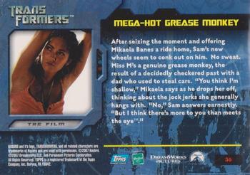 2007 Topps Transformers Movie #36 Mega-Hot Grease Monkey Back