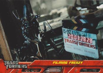 2007 Topps Transformers Movie #64 Filming Frenzy Front