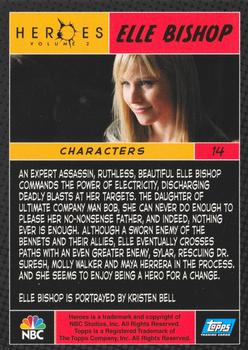2008 Topps Heroes Volume 2 #14 Elle Bishop Back