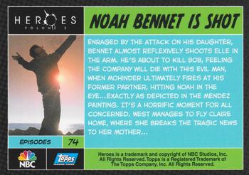 2008 Topps Heroes Volume 2 #74 Noah Bennet Is Shot Back