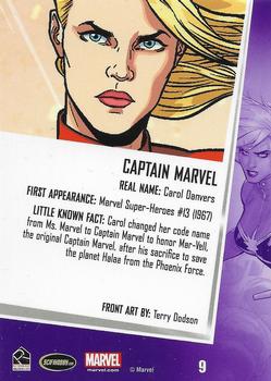 2013 Rittenhouse Women of Marvel Series 2 #9 Captain Marvel Back