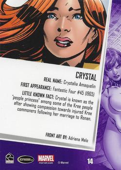 2013 Rittenhouse Women of Marvel Series 2 #14 Crystal Back