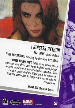 2013 Rittenhouse Women of Marvel Series 2 #57 Princess Python Back