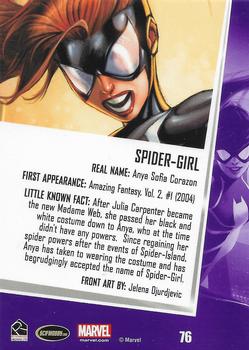 2013 Rittenhouse Women of Marvel Series 2 #76 Spider-Girl Back