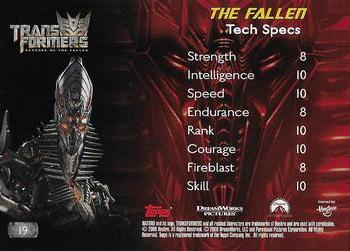 2009 Topps Transformers: Revenge of the Fallen #19 The Fallen Back