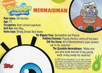 2009 Topps SpongeBob SquarePants Premiere Edition #9 Mermaidman Back