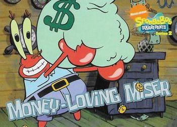 2009 Topps SpongeBob SquarePants Series 2 #5 Mr. Krabs: Money-Loving Miser Front