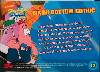 2009 Topps SpongeBob SquarePants Series 2 #12 Bikini Bottom Gothic Back