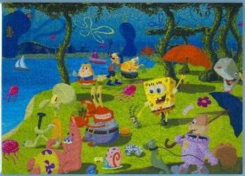 2009 Topps SpongeBob SquarePants Series 2 #18 Sunday Afternoon in Jellyfish Fields Front
