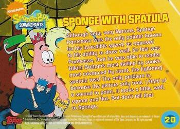 2009 Topps SpongeBob SquarePants Series 2 #20 Sponge with Spatula Back