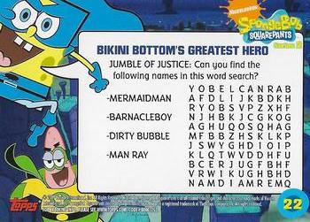 2009 Topps SpongeBob SquarePants Series 2 #22 Bikini Bottom's Greatest Hero Back