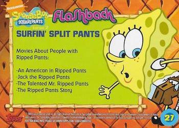 2009 Topps SpongeBob SquarePants Series 2 #27 Surfin' Split Pants Back
