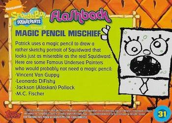 2009 Topps SpongeBob SquarePants Series 2 #31 Magic Pencil Mischief Back