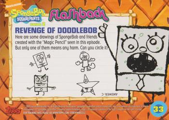 2009 Topps SpongeBob SquarePants Series 2 #33 Revenge of DoodleBob Back