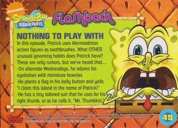 2009 Topps SpongeBob SquarePants Series 2 #49 Nothing To Play With Back
