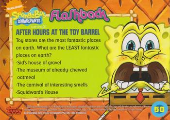 2009 Topps SpongeBob SquarePants Series 2 #50 After Hours at the Toy Barrel Back